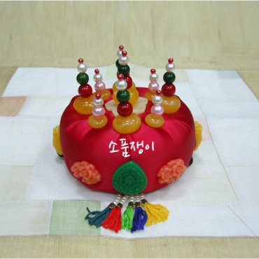 족두리4-홍색